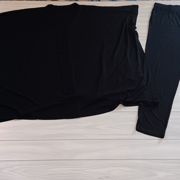 Women Plus Size Loose Solid Color Two Piece Set - Picture 2 of 13